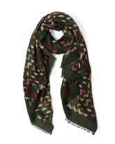 Amelia Chevron in Green Autumn/Winter Scarf